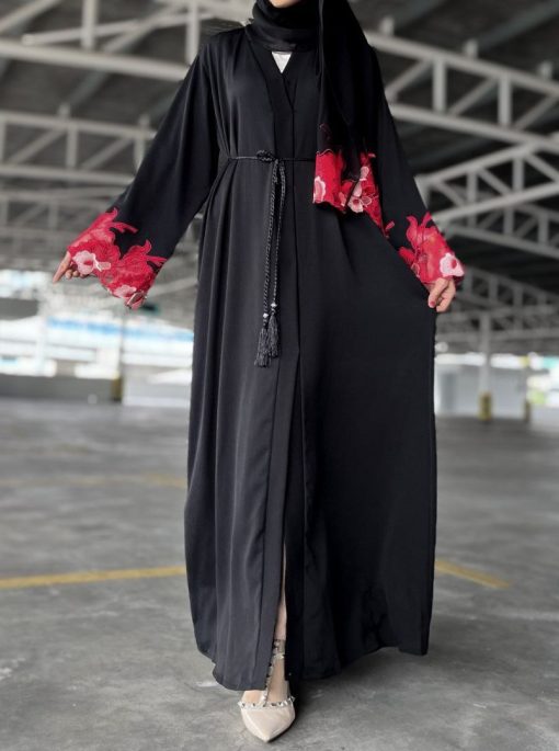 Red Ibzi Abaya