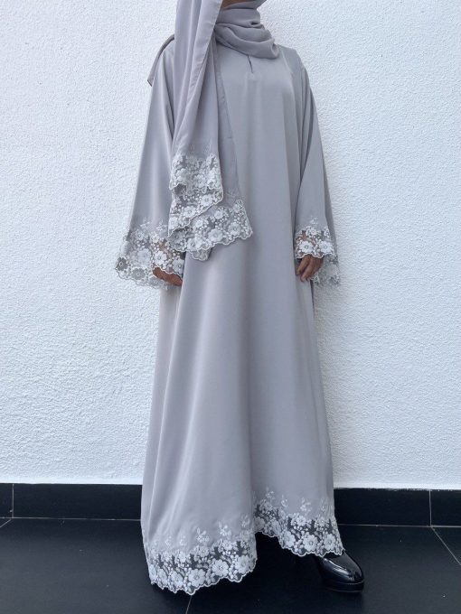 Wajiha in Grey